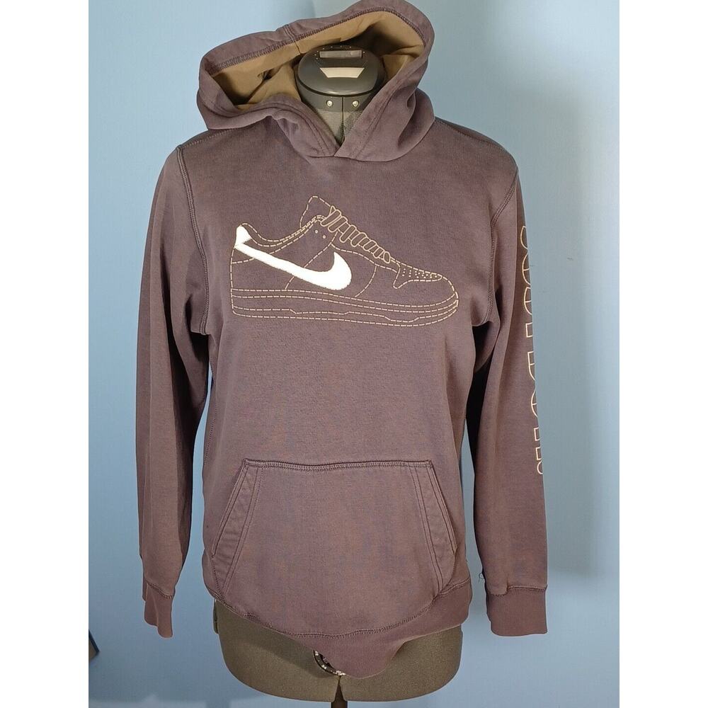 Nike Purple Sneaker Pullover Hoodie Just Do It Women's Size Large